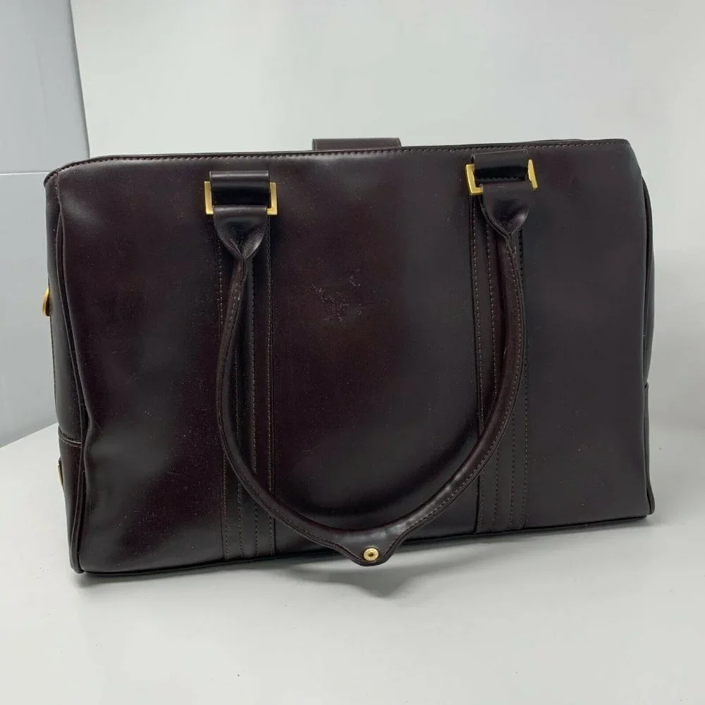 Case Logic Structured Work Tote Organizer Shoulder Bag Laptop Commuter Brown